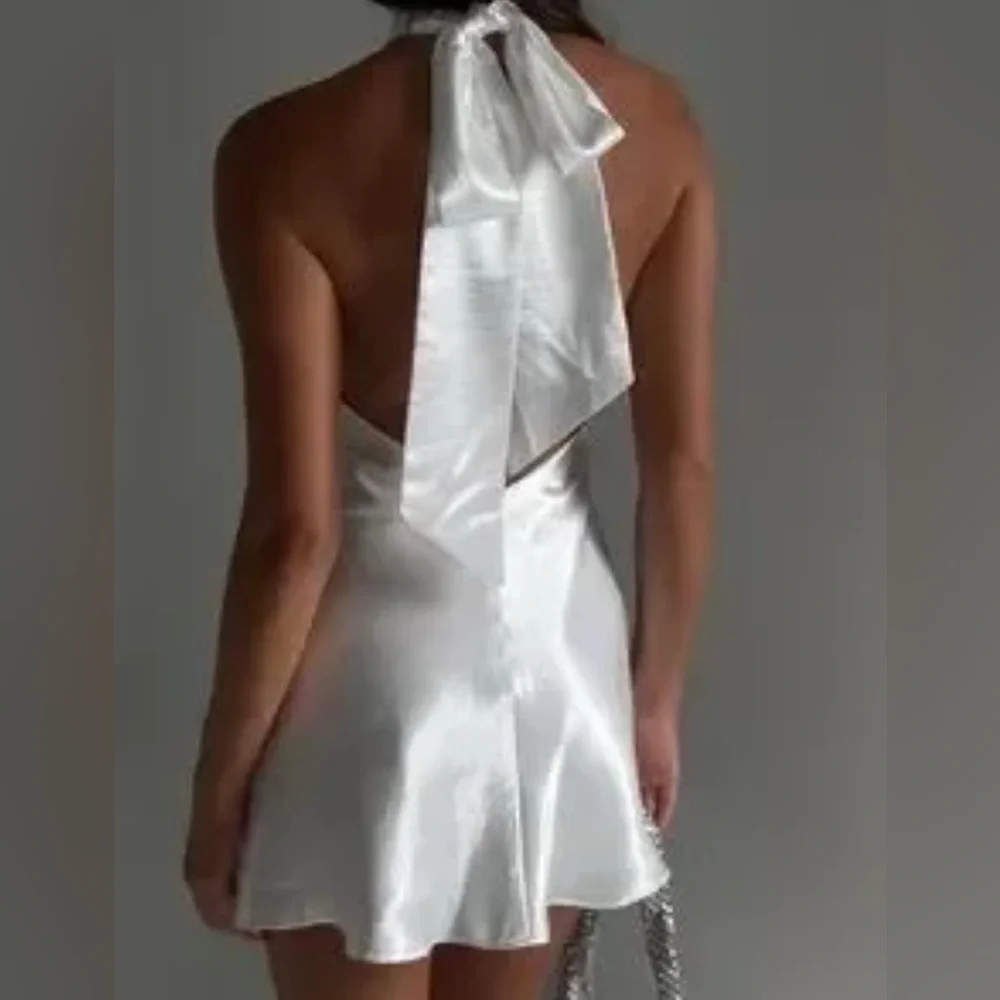 Meshki White Haiter Mini Dress - Picture 2 of 6